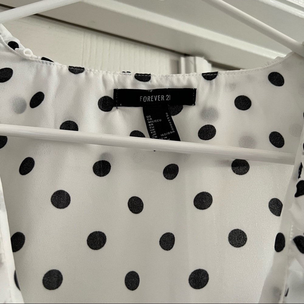 Polka Dot Ruffled Top - Picture 3 of 6